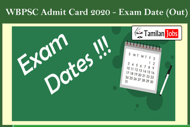 WBPSC Admit Card 2020