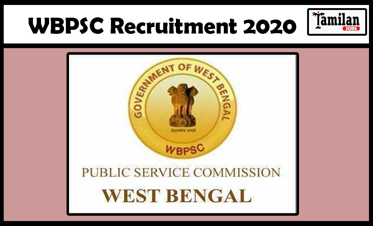 WBPSC Recruitment 2020