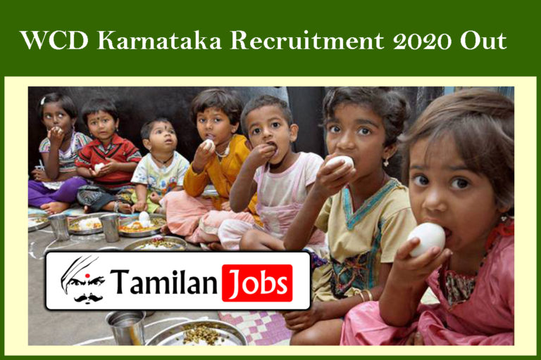 WCD Karnataka Recruitment 2020 Out