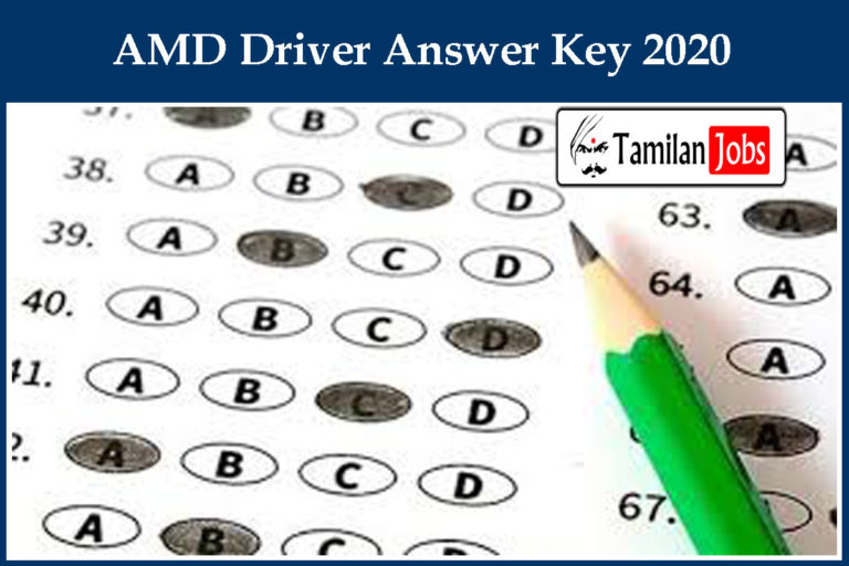 AMD Driver Answer Key 2020