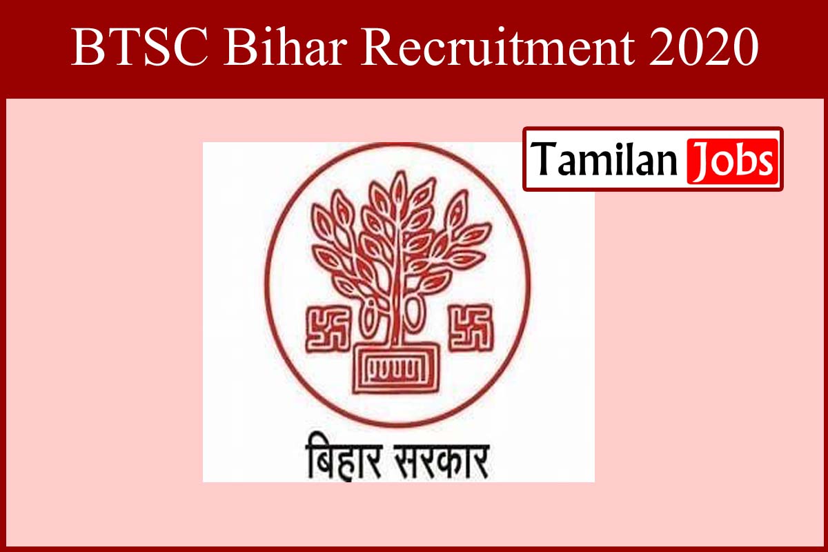 BTSC Bihar Recruitment 2020