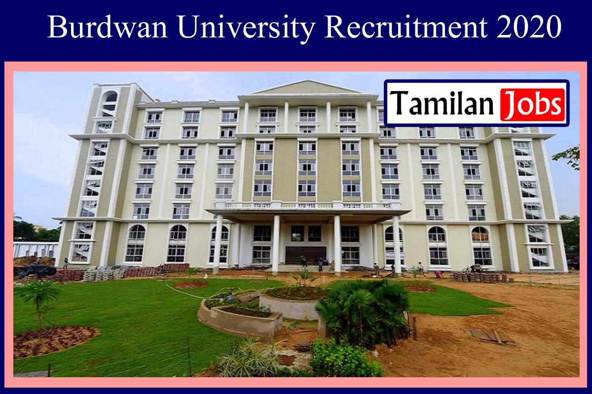 Burdwan University Recruitment 2020