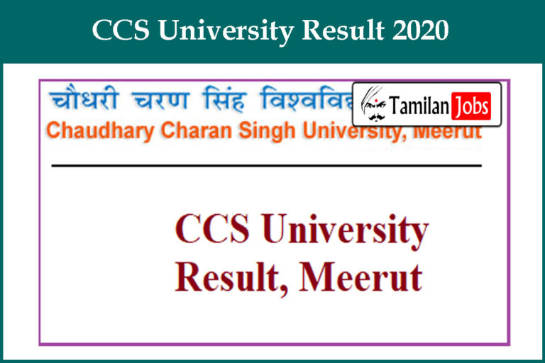 CCS University Result 2020