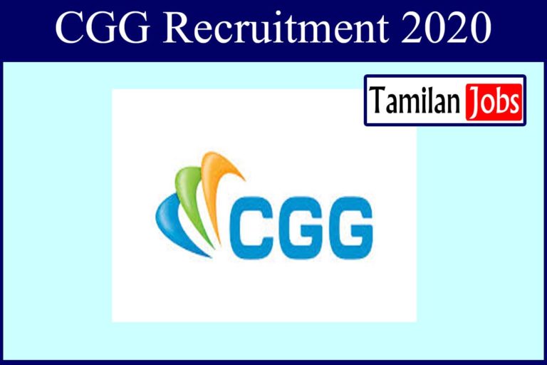 CGG Recruitment 2020