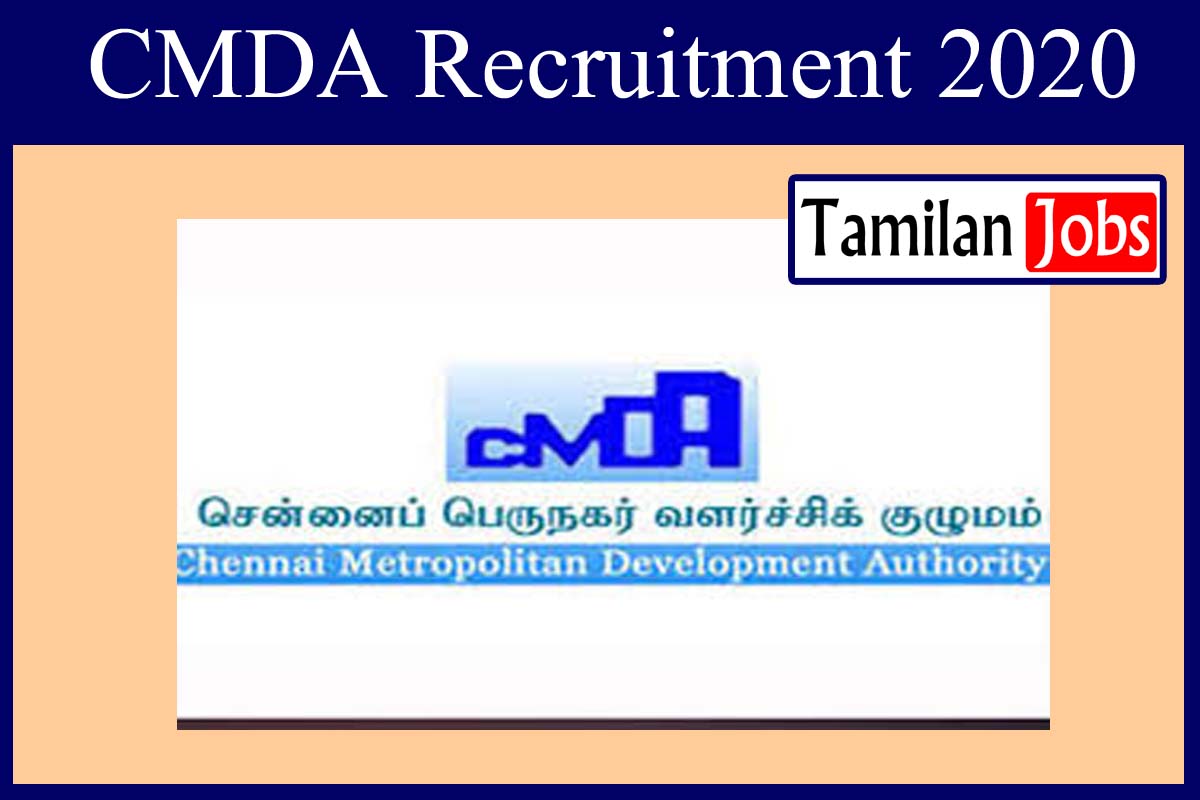 CMDA Recruitment 2020