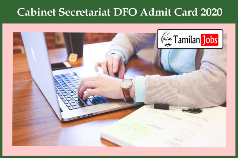 Cabinet Secretariat DFO Admit Card 2020