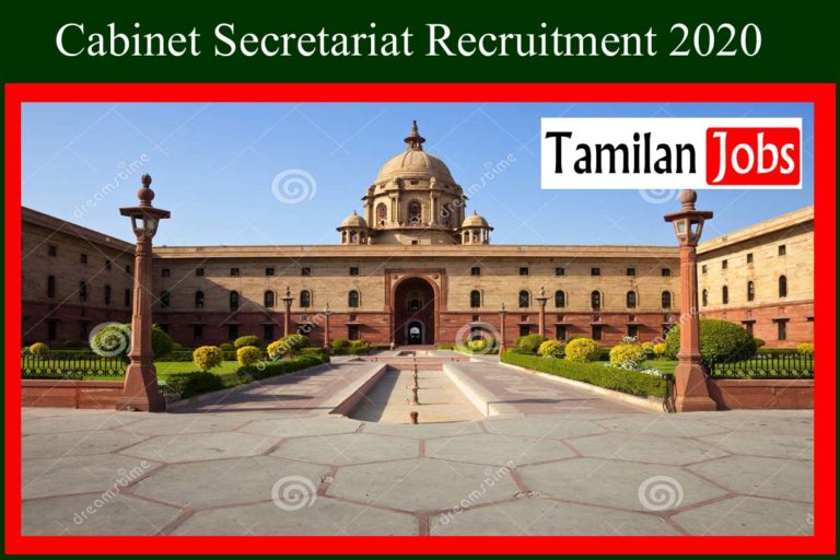 Cabinet Secretariat Recruitment 2020