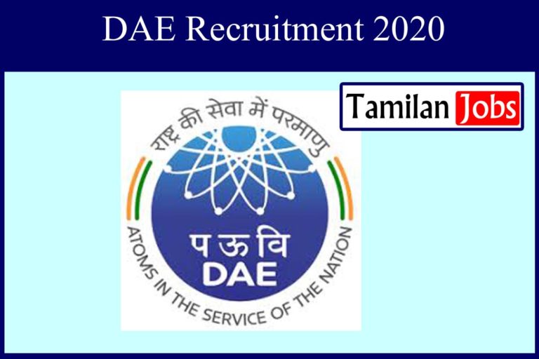 DAE Recruitment 2020