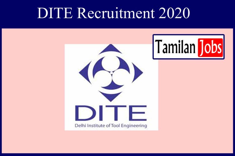 DITE Recruitment 2020