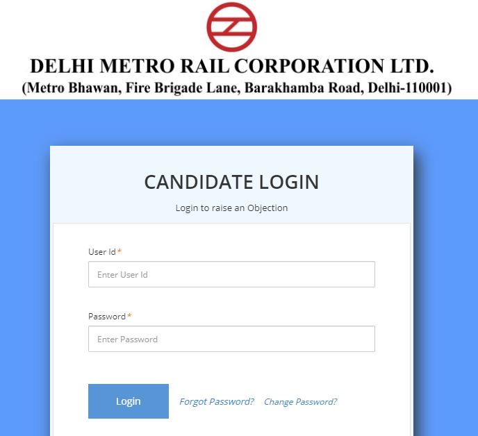 DMRC Answer Key 2020