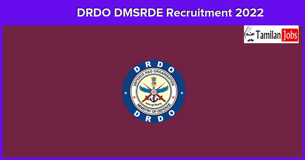 DRDO-DMSRDE-Recruitment-2022