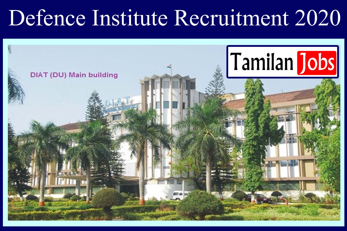 Defence Institute Recruitment 2020