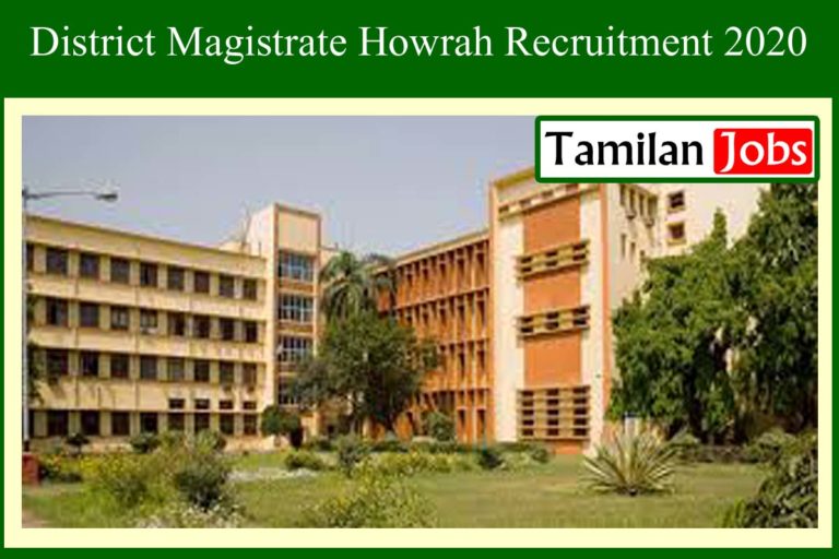 District Magistrate Howrah Recruitment 2020 Out – Technical Assistant Jobs