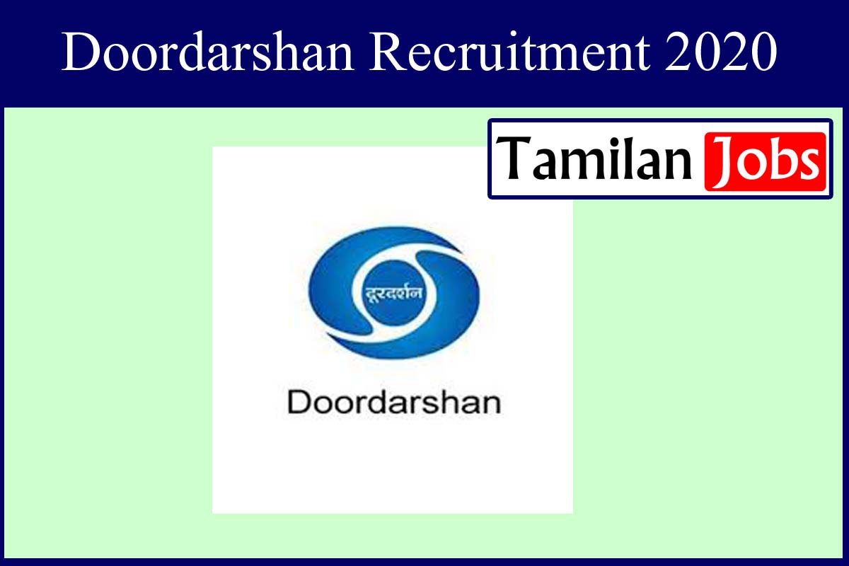 Doordarshan Recruitment 2020