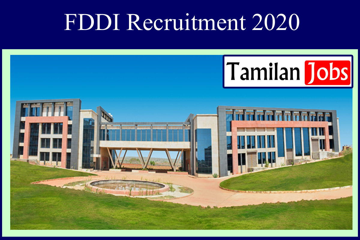 Fddi Recruitment 2020