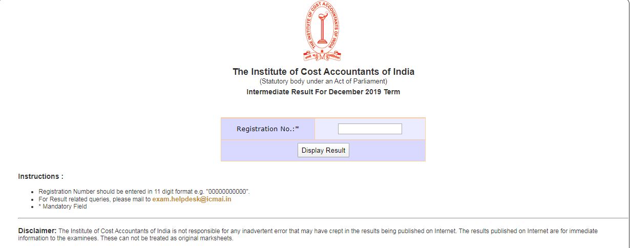 Icmai Cma Result 2020