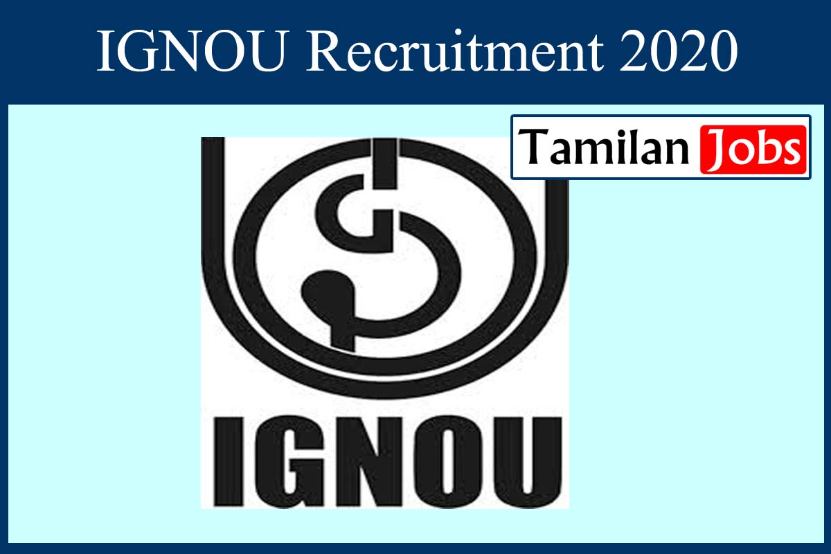 Ignou Recruitment 2020
