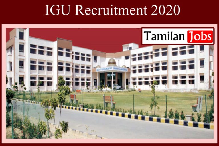 IGU Recruitment 2020