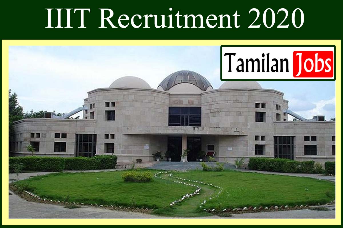 IIIT Recruitment 2020