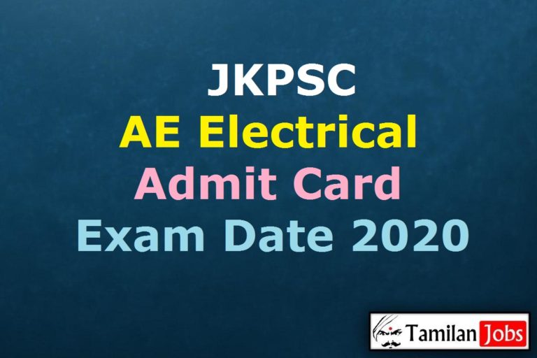 JKPSC AE Electrical Admit Card 2020