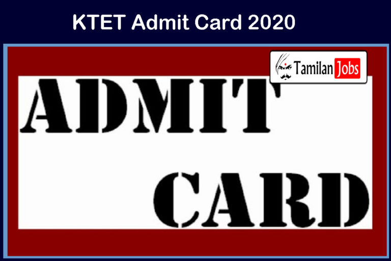 KTET Admit Card 2020