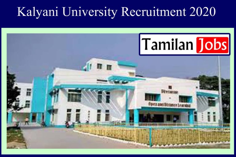 Kalyani University Recruitment 2020