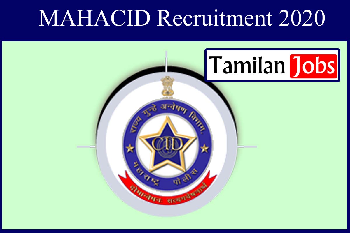 MAHACID Recruitment 2020