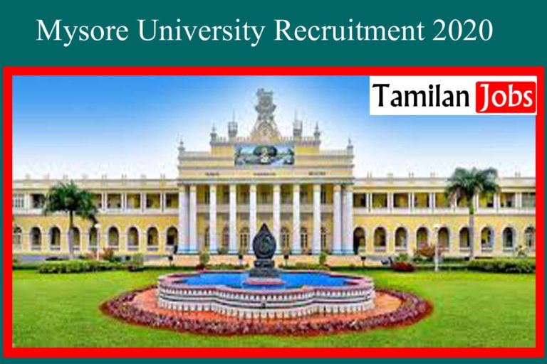 Mysore University Recruitment 2020
