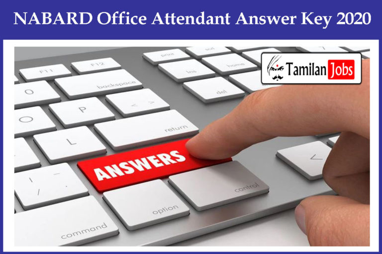NABARD Office Attendant Answer Key 2020