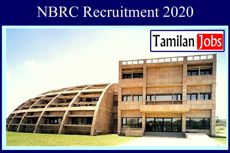 NBRC Recruitment 2020