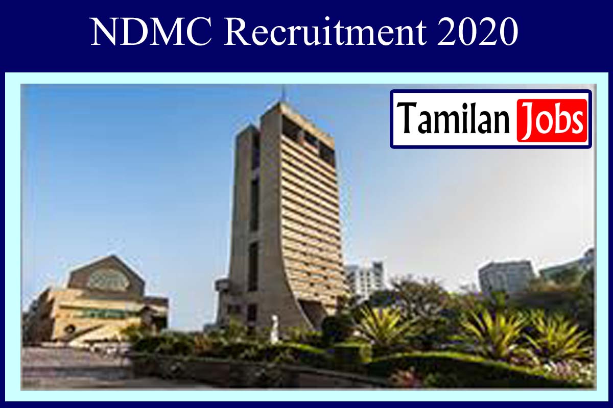 NDMC Recruitment 2020