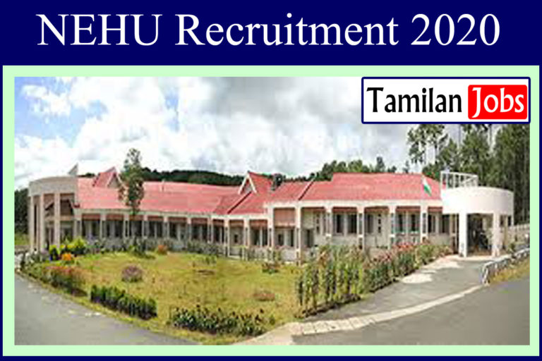NEHU Recruitment 2020