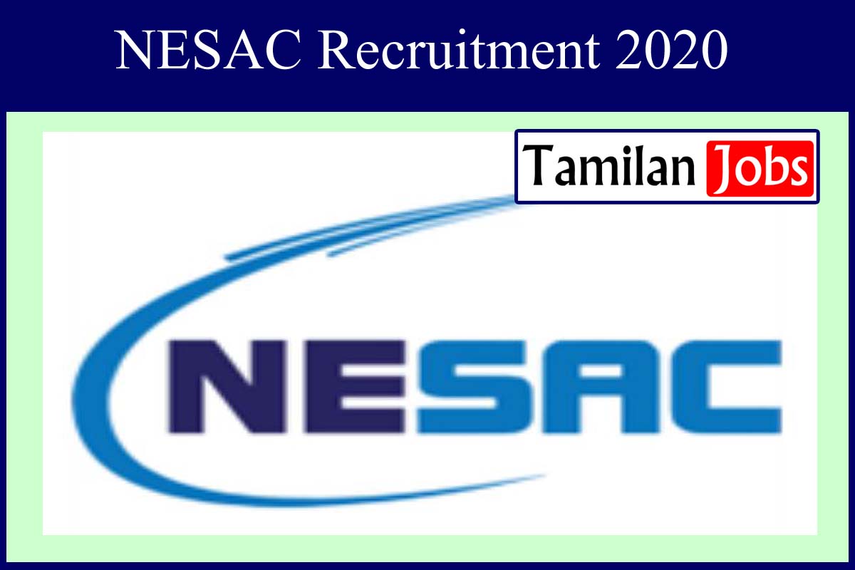 NESAC Recruitment 2020