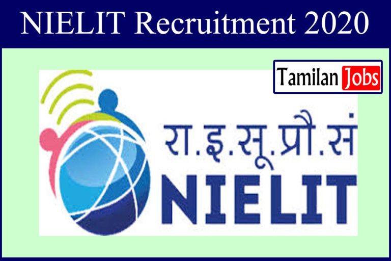 NIELIT Recruitment 2020