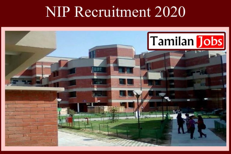 NIP Recruitment 2020
