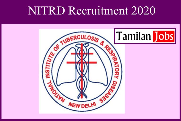 NITRD Recruitment 2020