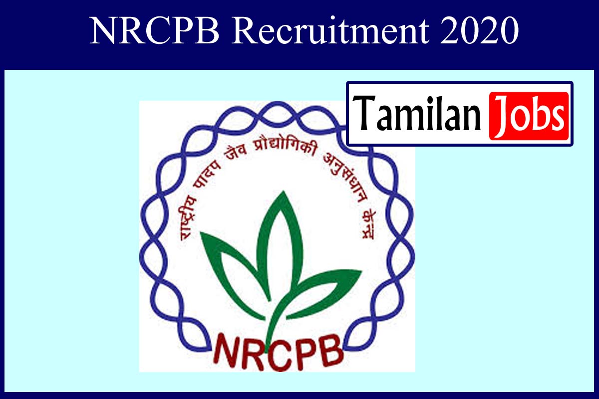 NRCPB Recruitment 2020