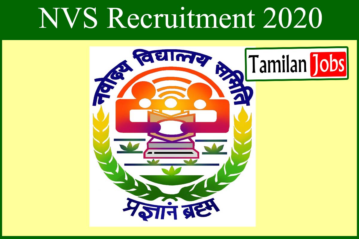 NVS Recruitment 2020