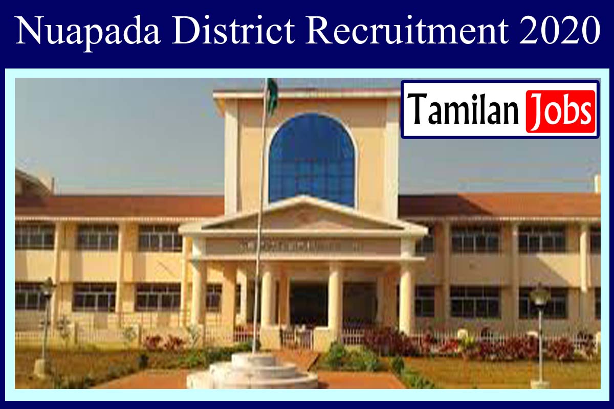 Nuapada District Recruitment 2020