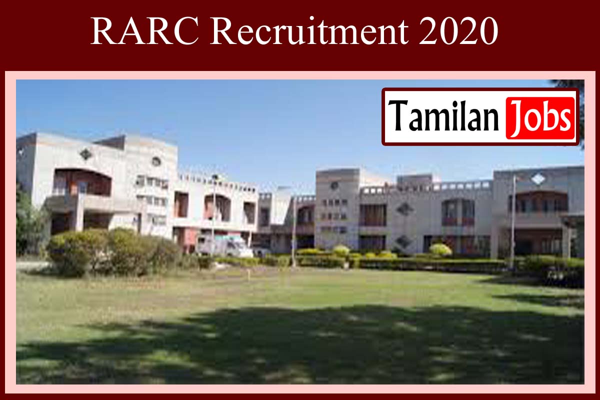 RARC Recruitment 2020