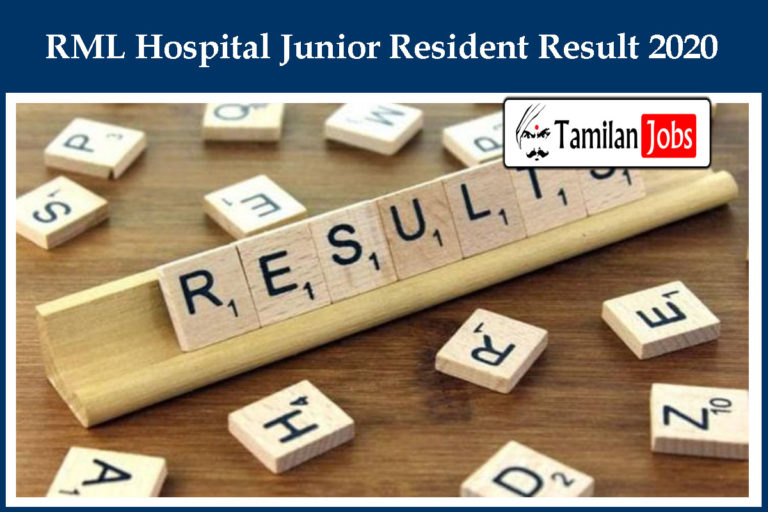 RML Hospital Junior Resident Result 2020