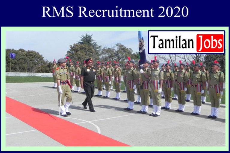 RMS Recruitment 2020