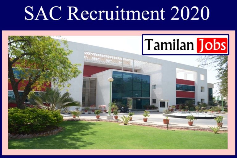 SAC Recruitment 2020