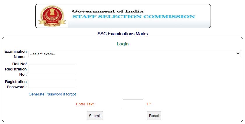 SSC Delhi Police SI CAPF ASI Marks 2019