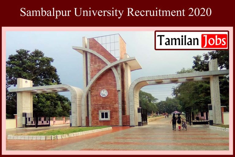 Sambalpur University Recruitment 2020