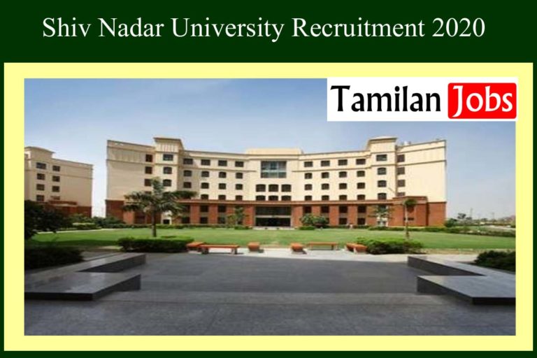 Shiv Nadar University Recruitment 2020