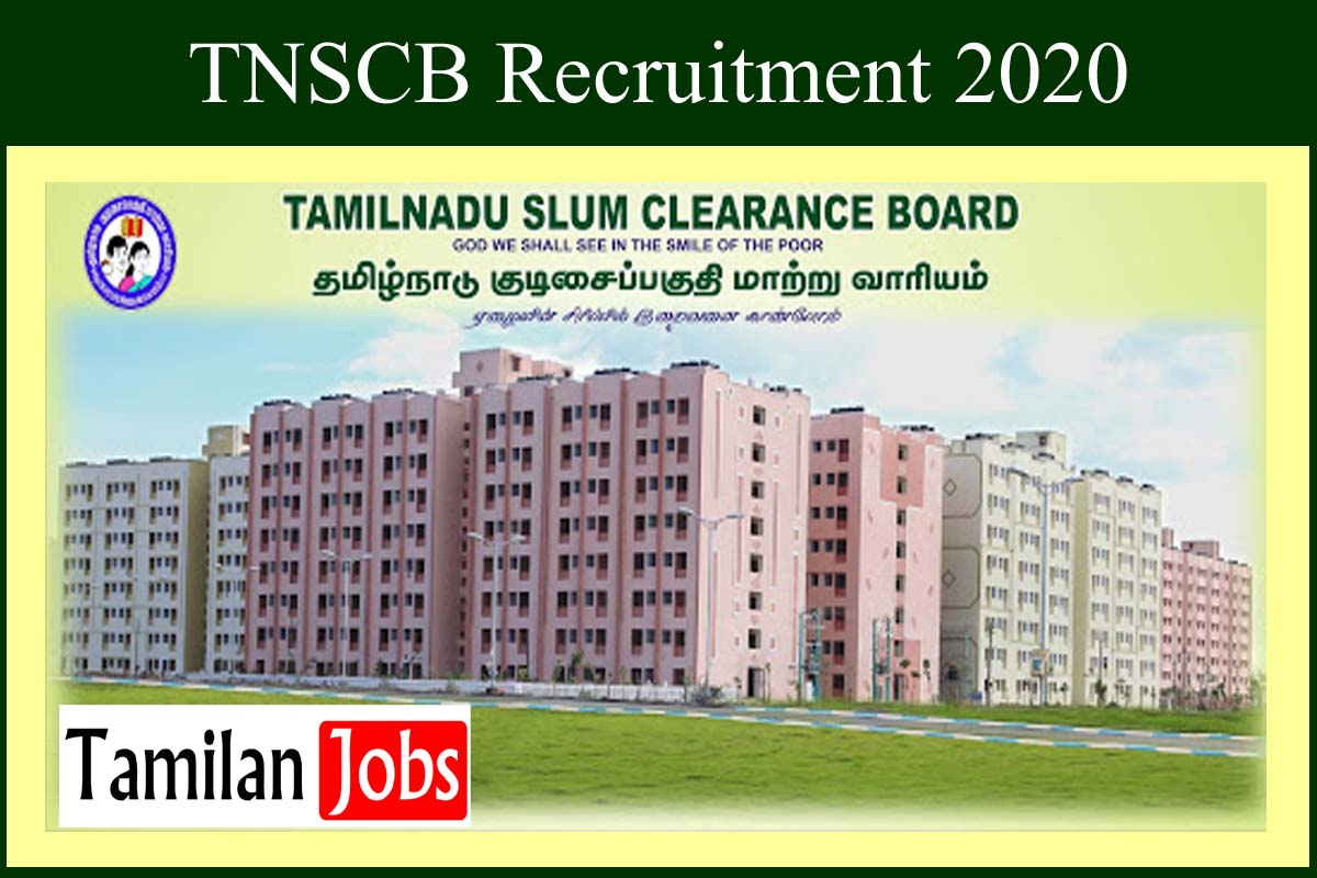 Tnscb Recruitment 2020