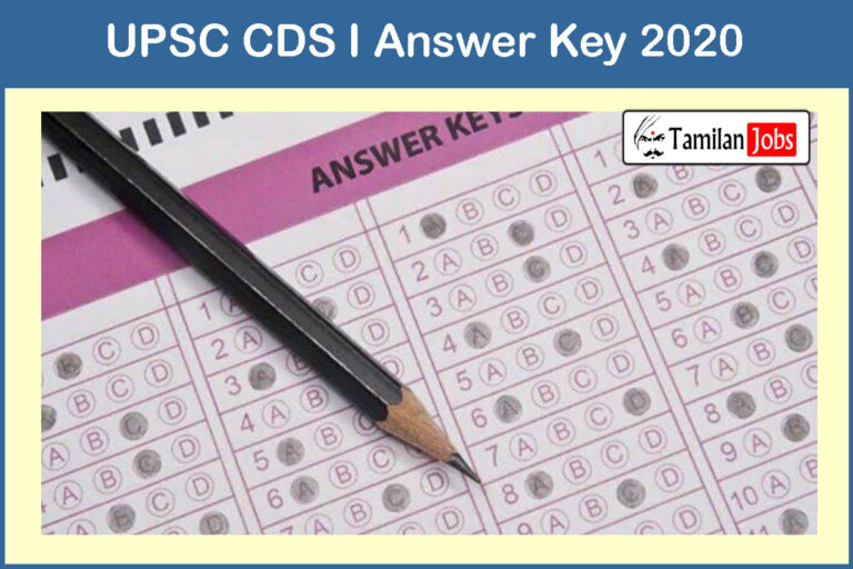 UPSC CDS I Answer Key 2020