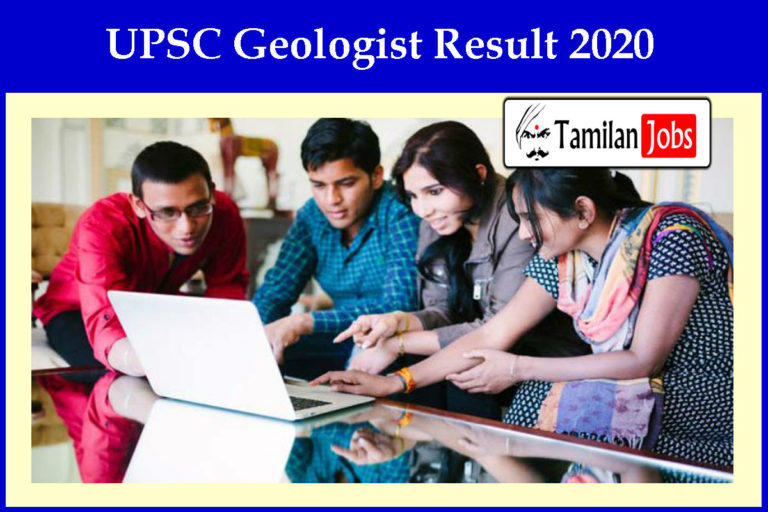 UPSC Geologist Result 2020
