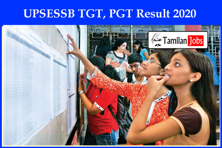 UPSESSB TGT, PGT Result 2020